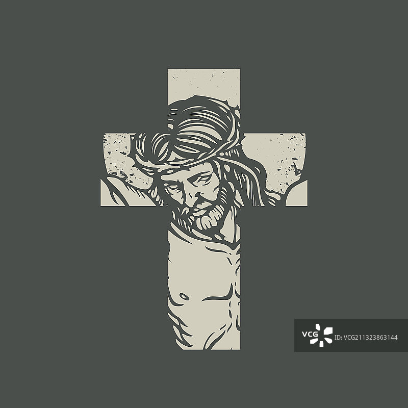 耶稣受难基督教十字架图片素材