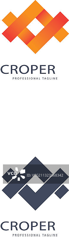 裁剪标记高级Logo模板图片素材