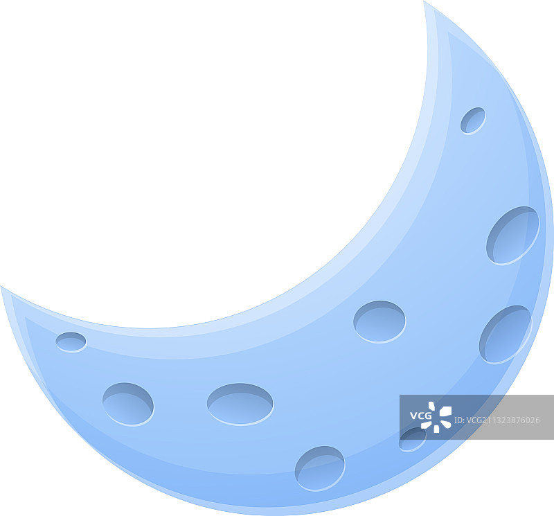 月食图标卡通风格图片素材