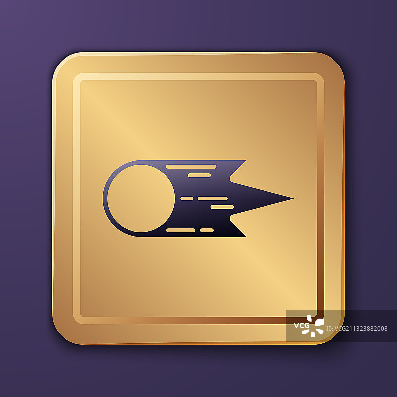 紫色彗星快速坠落图标图片素材