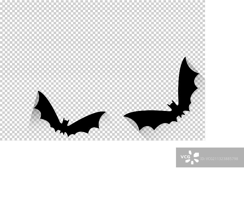 万圣节派对banner蝙蝠纸可爱元素图片素材