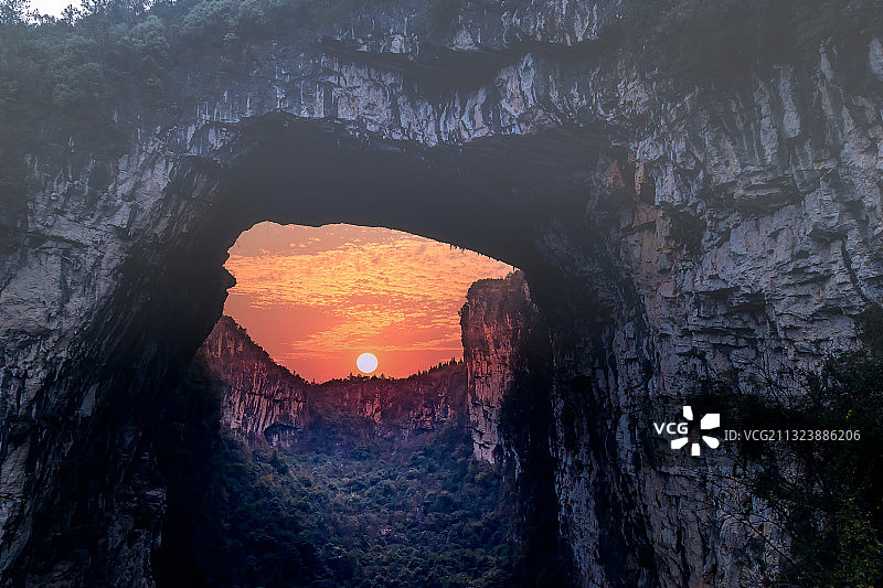 日落天使之城图片素材