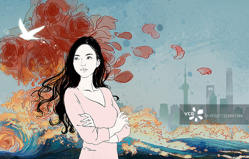 横版 勇敢的心乘风破浪图片素材