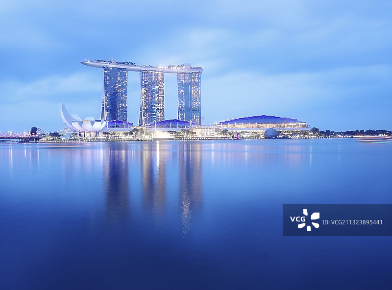 滨海湾金沙的浪漫图片素材