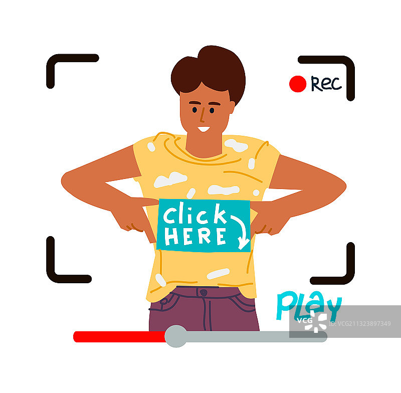 视频博主直播图片素材