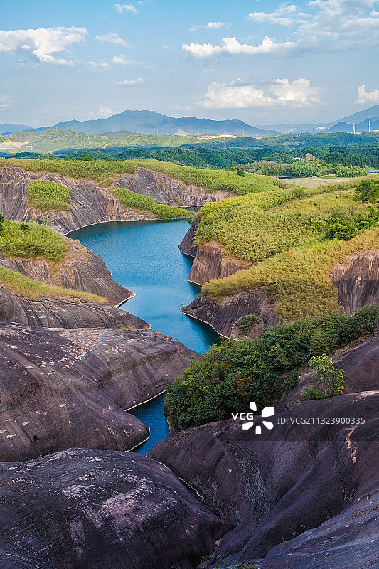 郴州高椅岭下的湖泊，蓝色宝珠，国内新景点图片素材