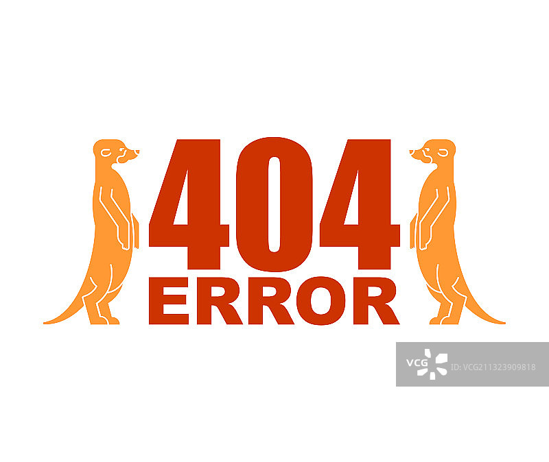 404错误页面与猫鼬图片素材