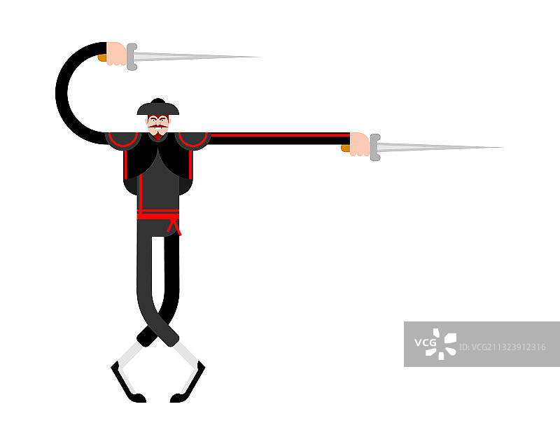 斗牛士卡通形象图片素材