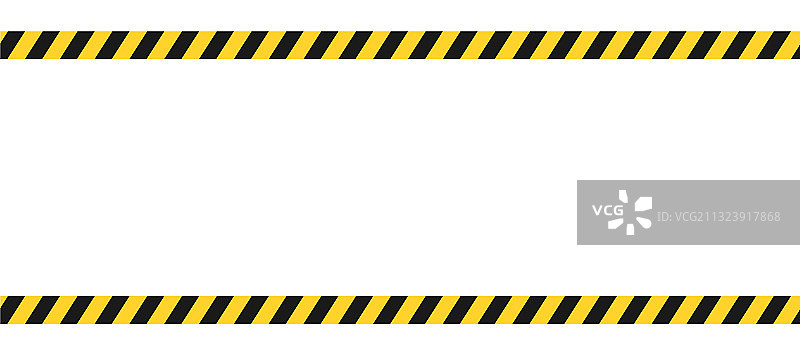 黑色斜条纹警戒边框图片素材