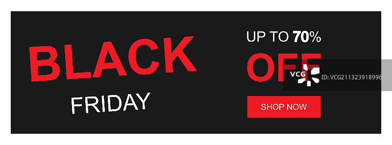 黑色星期五banner：高达70%的促销图片素材