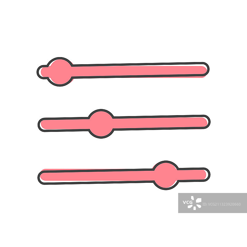 白色背景上的卡通风格齿轮图标图片素材
