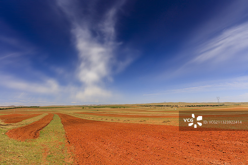 武川县红土地图片素材