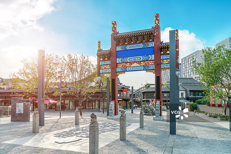 山东济南宽厚里街景图片素材