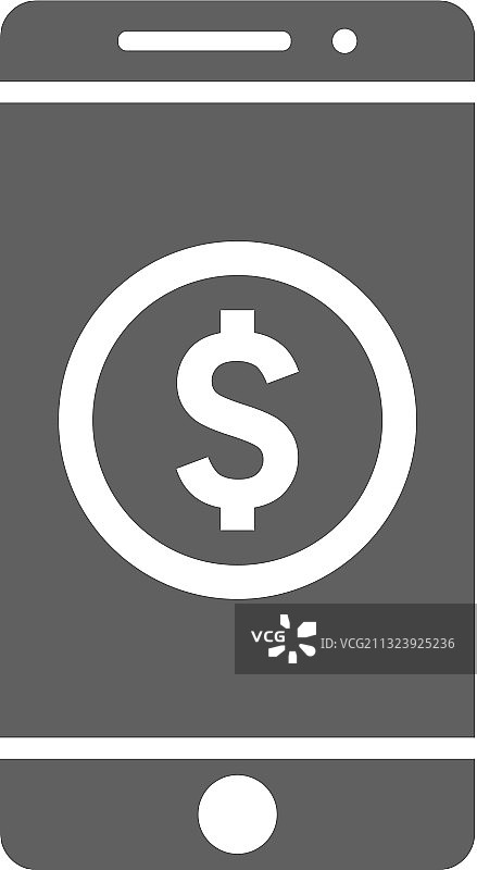 美元支付线性图标图片素材