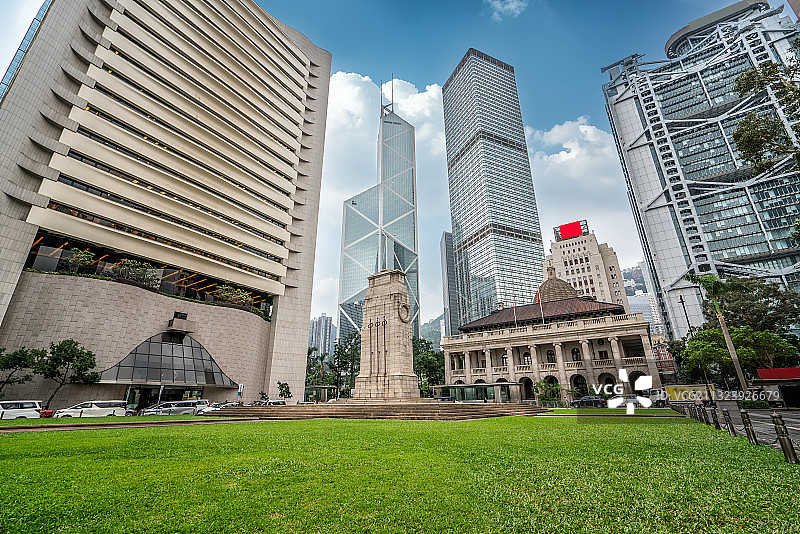 香港金融中心摩天大楼街景图片素材