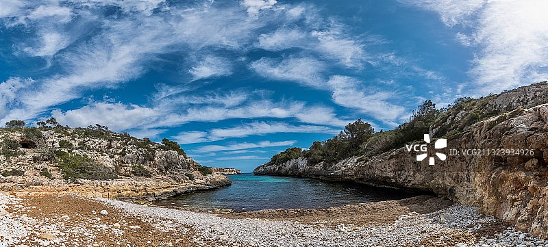 卡拉皮洛塔海天景色，西班牙图片素材