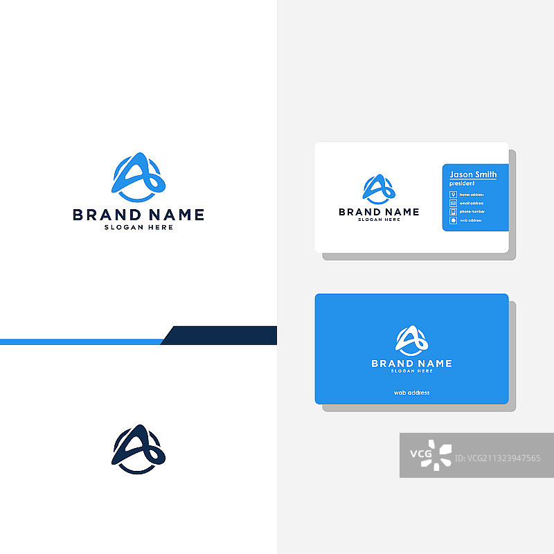 字母A科技或咨询概念logo图片素材