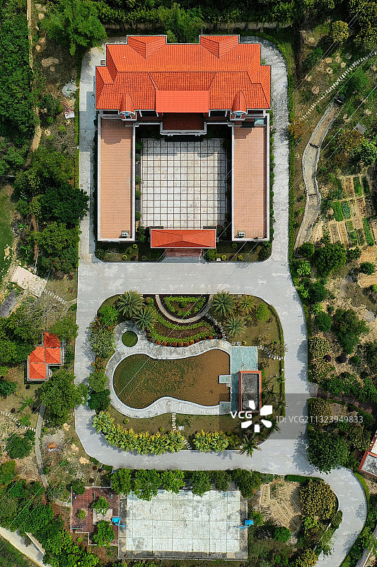 广东省惠州市惠阳区良井镇矮光村矮岗仔原乡航拍图片素材