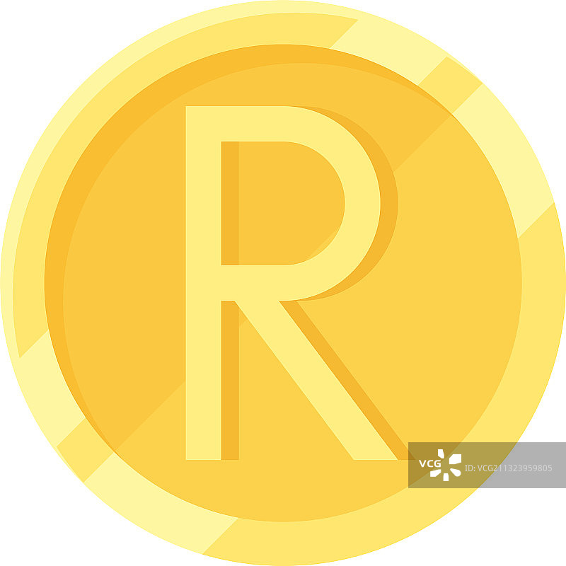 南非兰特硬币官方货币图片素材