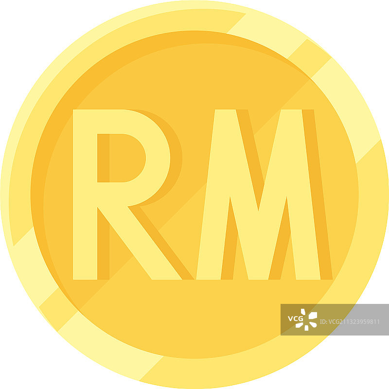 马来西亚林吉特硬币货币图标图片素材