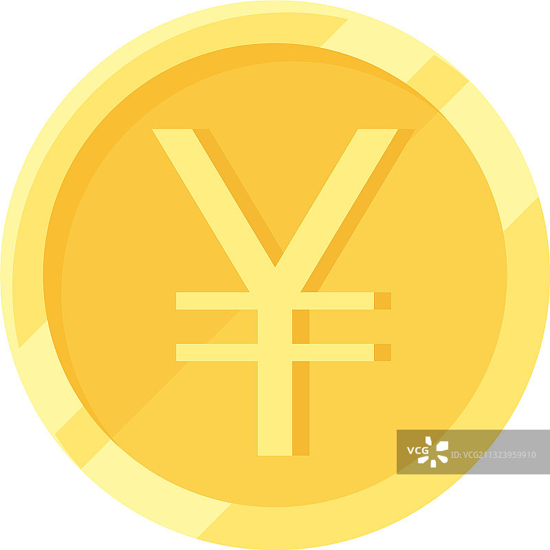 日元和人民币货币符号图片素材