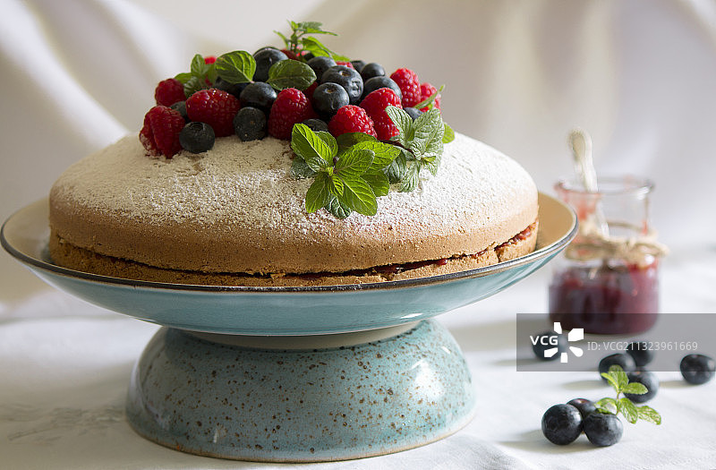 意大利罗马的桌上蛋糕特写图片素材