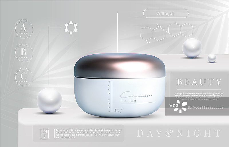 优雅化妆品套装背景3D模型图片素材