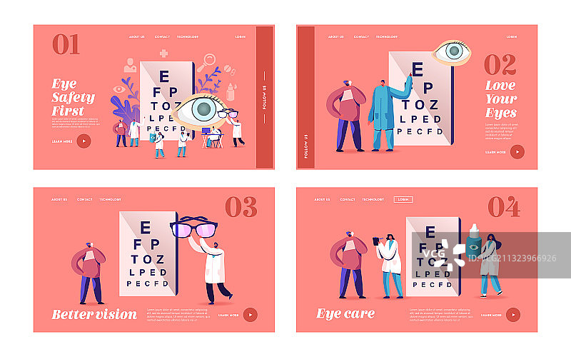 验光师青光眼治疗落地页图片素材