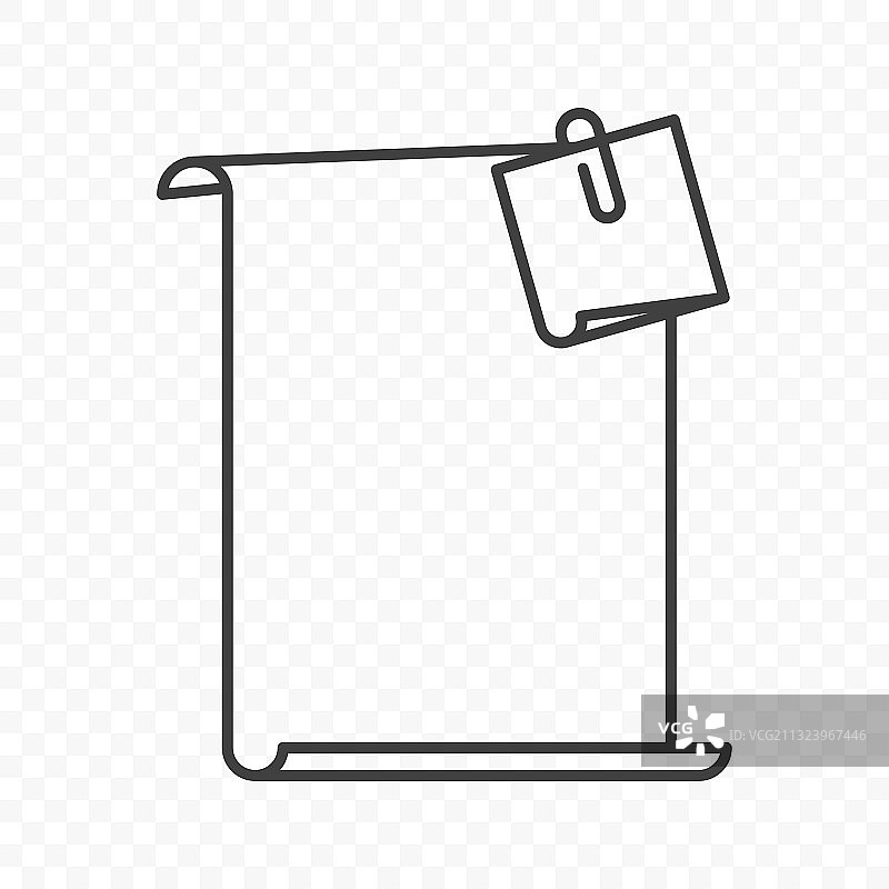 带贴纸的空白纸张图标图片素材