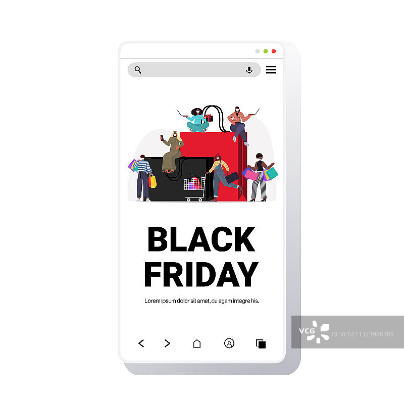 戴口罩的混血人群与购物袋图片素材