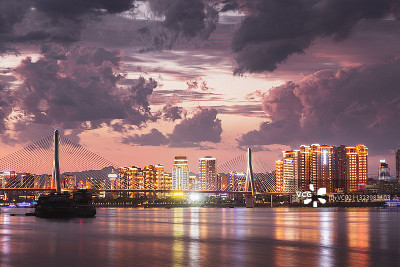 水电之都 宜昌夜景图片素材