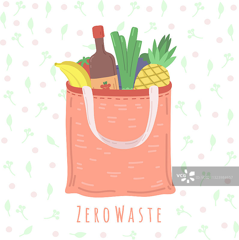 生态食品袋杂货店包装零浪费图片素材