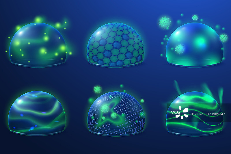 透明防护安全能量盾图片素材