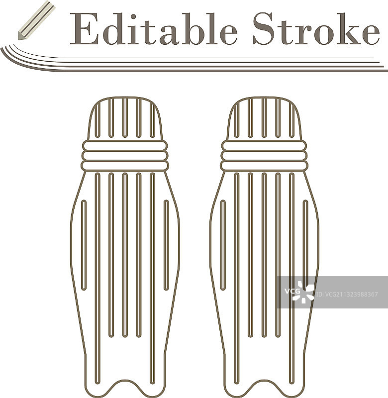 板球腿部保护图标图片素材