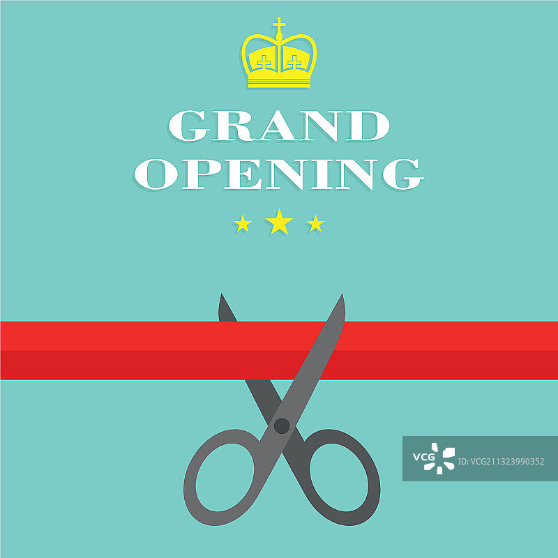 扁平风格开业图片素材