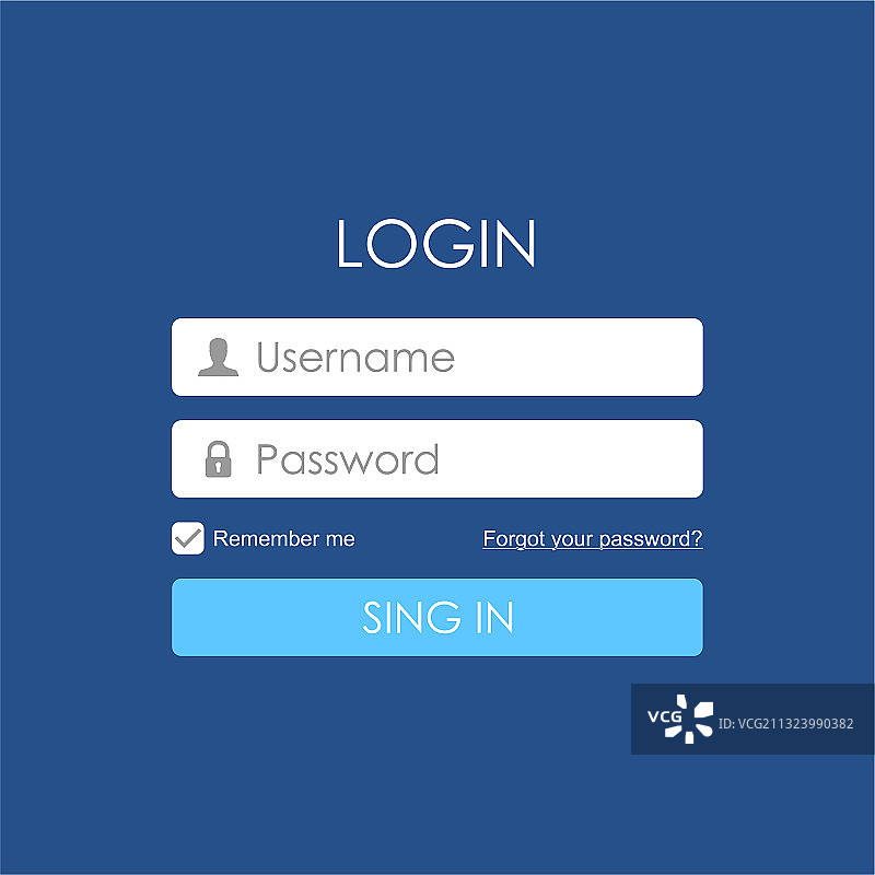 登录用户界面网页元素模板图片素材