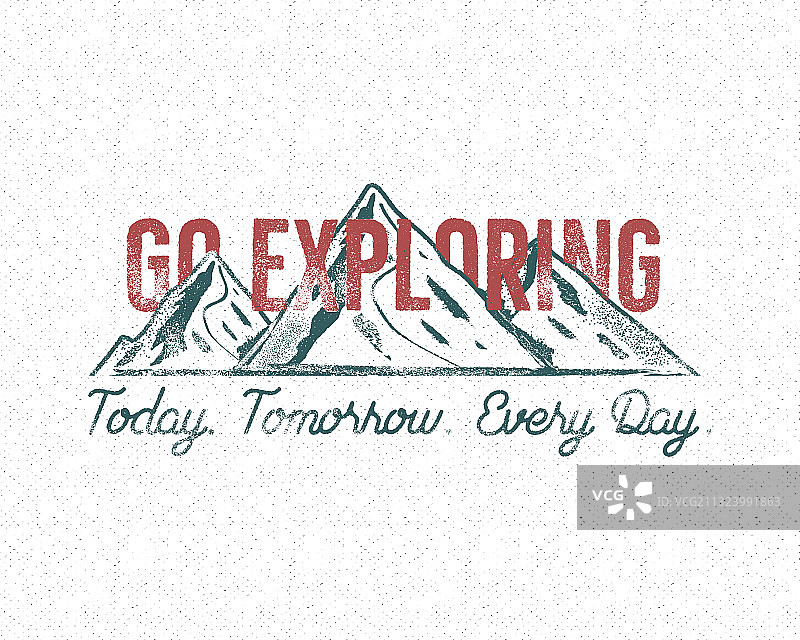 复古探险标签设计图片素材