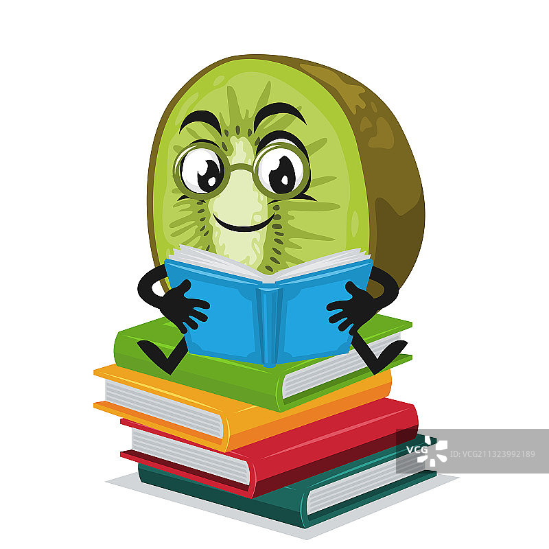 猕猴桃吉祥物或卡通形象图片素材