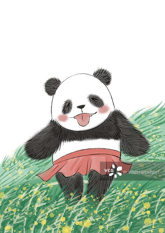 快乐熊猫猫图片素材