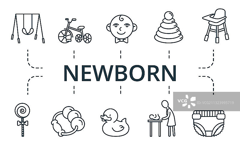 新生儿图标合集图片素材