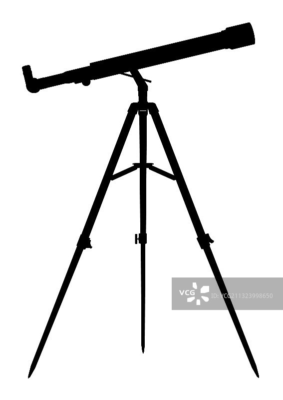 望远镜剪影图片素材