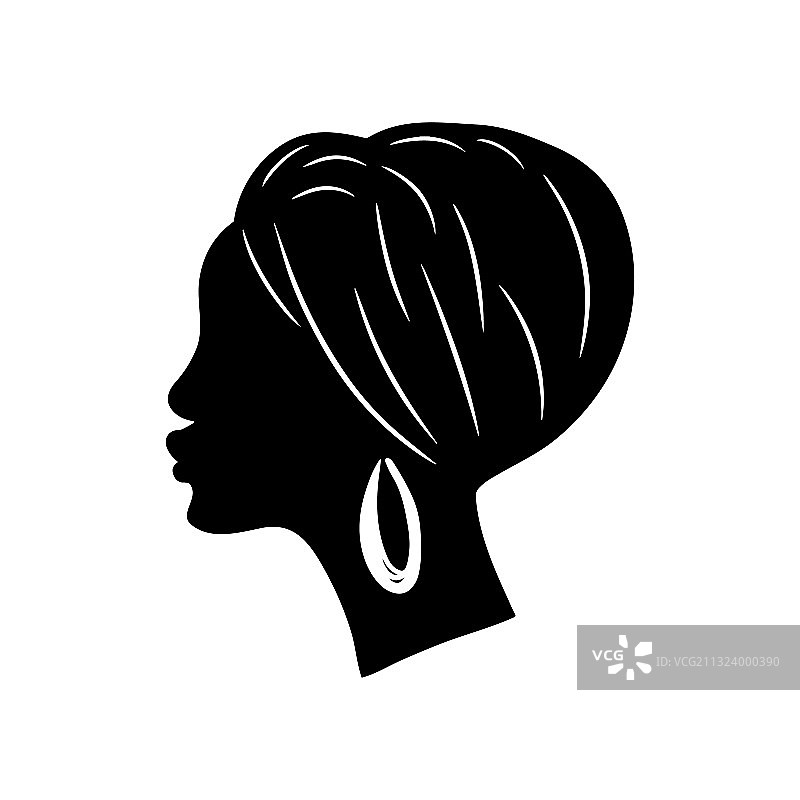 非洲女人轮廓图片素材