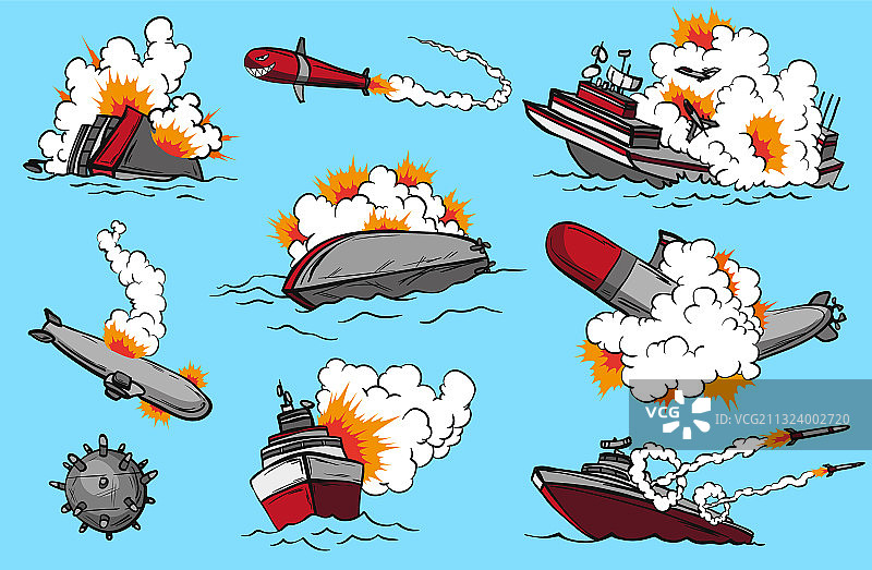 漫画书战舰合集图片素材