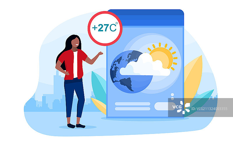 天气预报概念图片素材