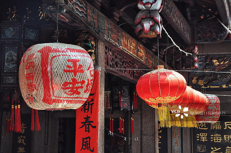 揭阳娘宫观 潮汕传统灯笼图片素材