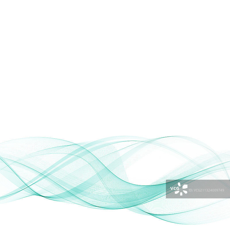 抽象柔和彩色波浪曲线蓝色背景图片素材