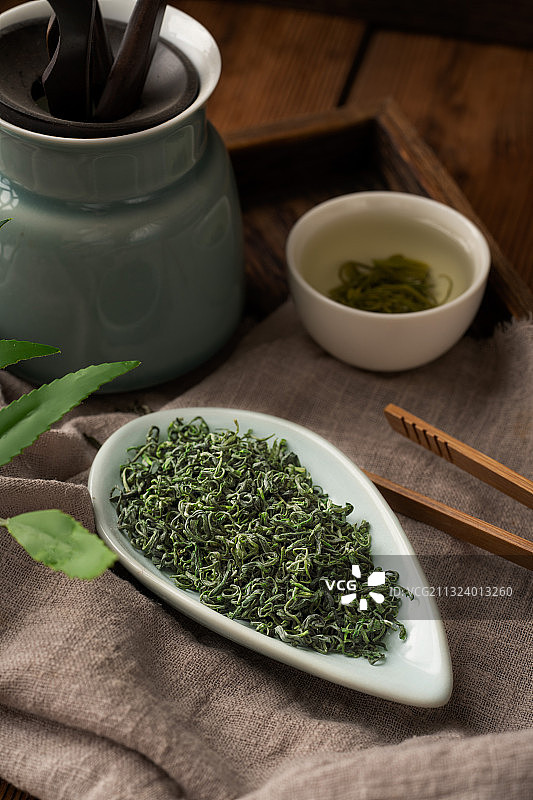 茶叶绿茶毛峰图片素材
