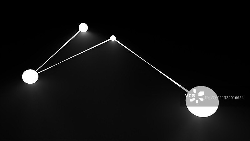 联系关系发光球图片素材