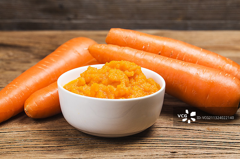 儿童辅食-胡萝卜泥图片素材