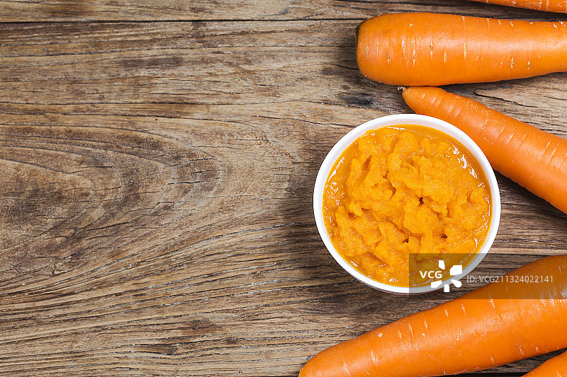 儿童辅食-胡萝卜泥图片素材